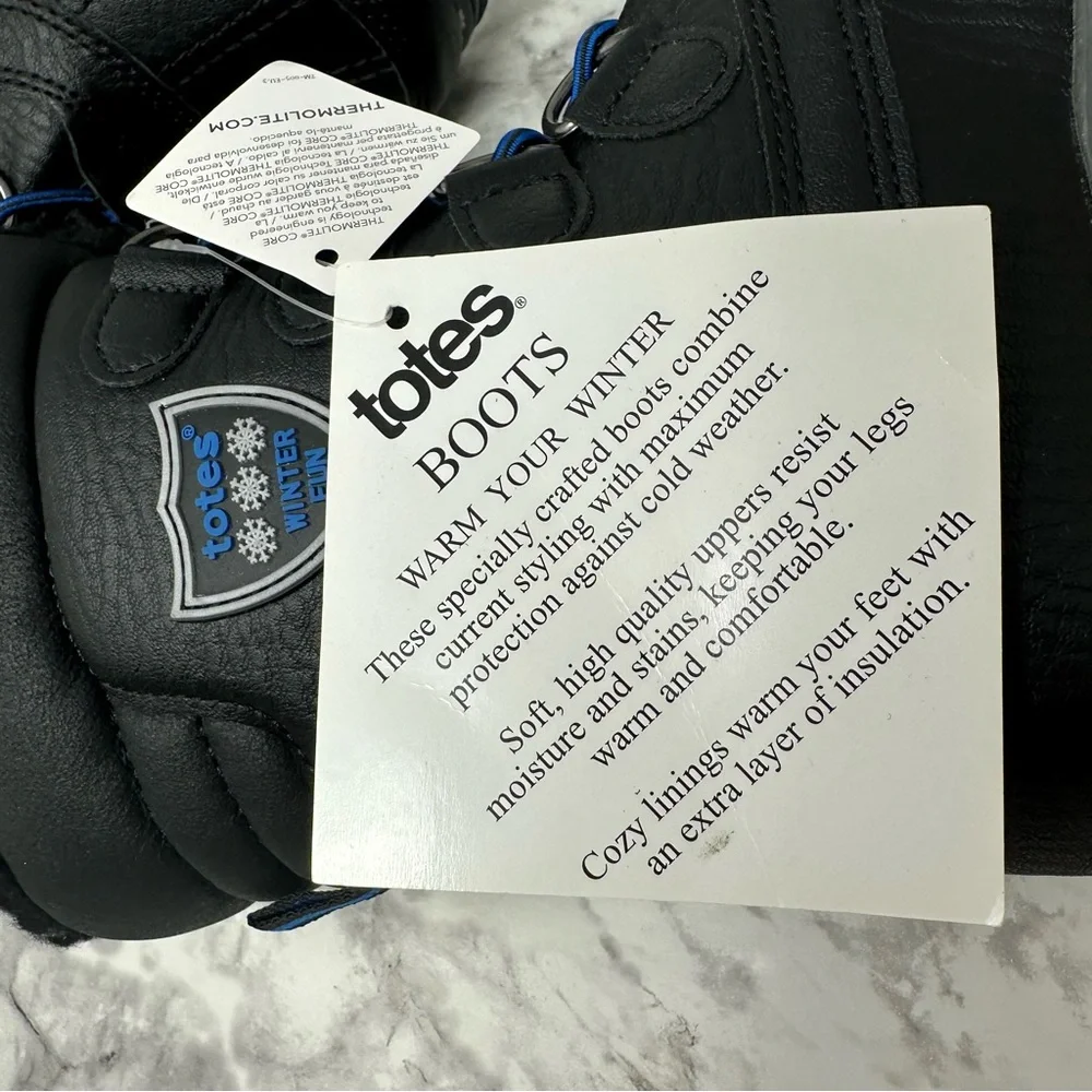 Totes Little Boys 13 David Waterproof Insulated Winter Boots